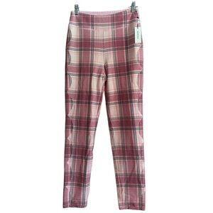 NWT Marysia Swim Plaid Leggings - Pink and White